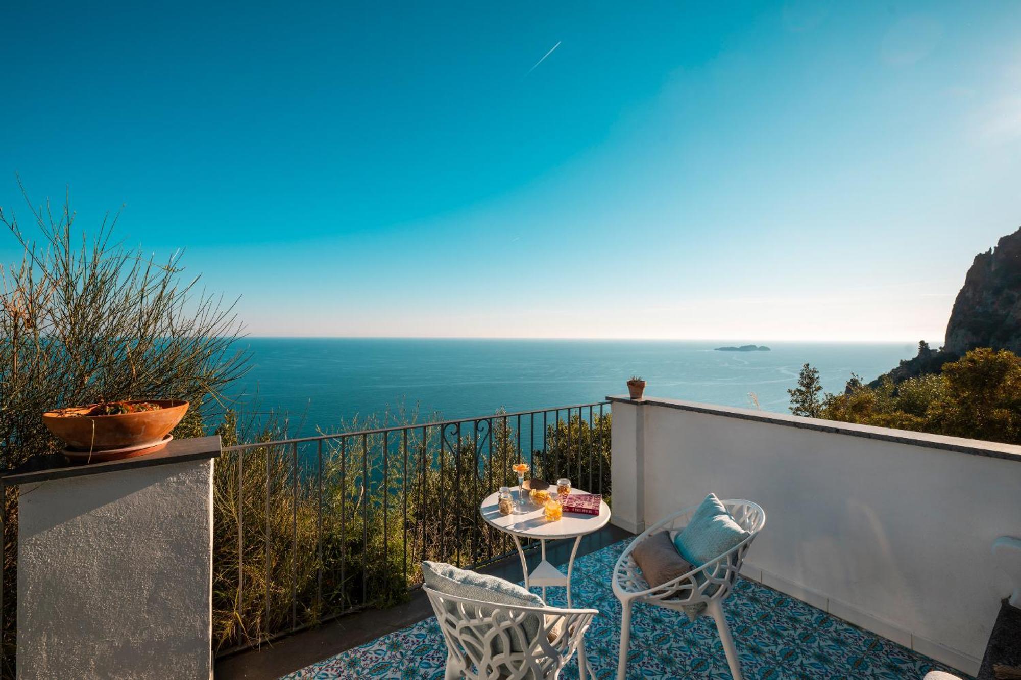 Villa Punta Del Sole Positano Bagian luar foto